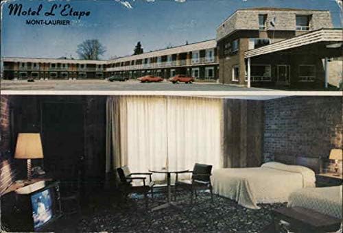 Motel L'Etape Mont-Laurier, Quebec Qc Canada Original Vintage razglednica