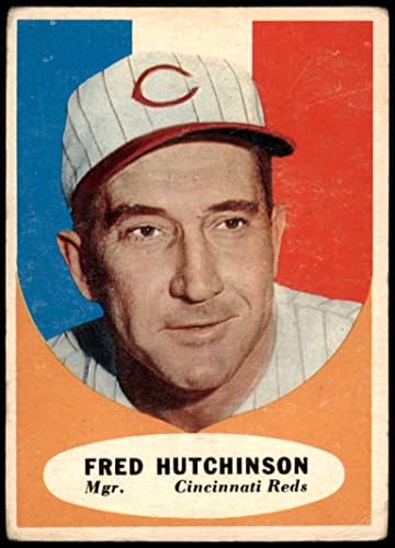 1961 TOPPS 135 Fred Hutchinson Cincinnati Reds Dobar crveni
