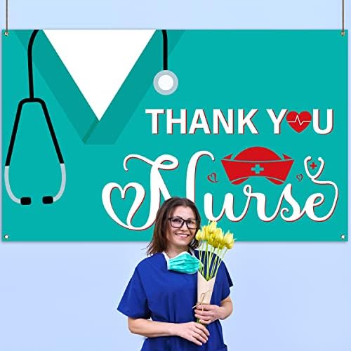 Hvala Medicinske Sestre Photo Booth Backdrop May Nurse Zahvalnost Week Party Decor Bolnica Fotografija Pozadina
