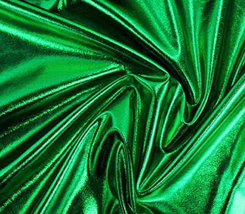 Spandex tkanina metalik smaragdno zelena / 60 široka / Prodaje se po dvorištu