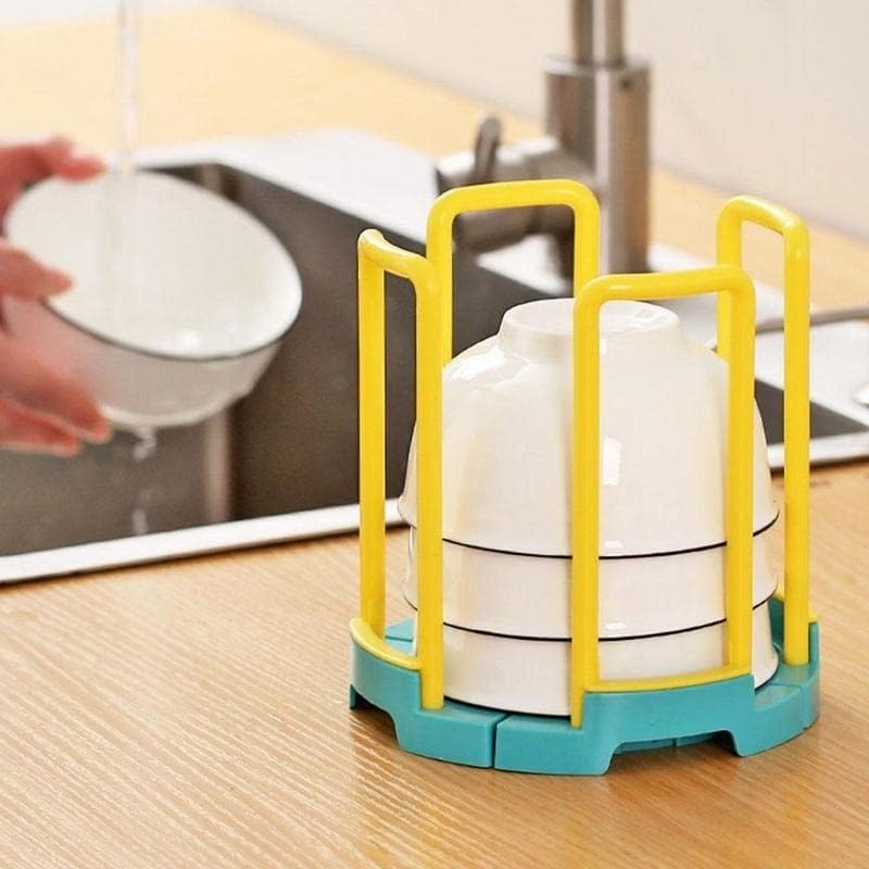 PDGJG Podesiva polica Organizator teleskopska ploča za sušenje posuda za sušenje posuda za posudu Pot kuhinjskog