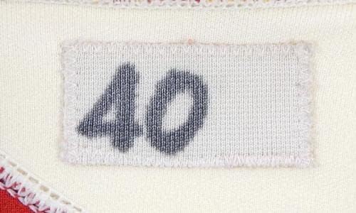 1986-87 Atlanta Hawks Mike McGree 40 Igra Polovna bijela jakna za toplu up 40 DP30000 - NBA igra koja
