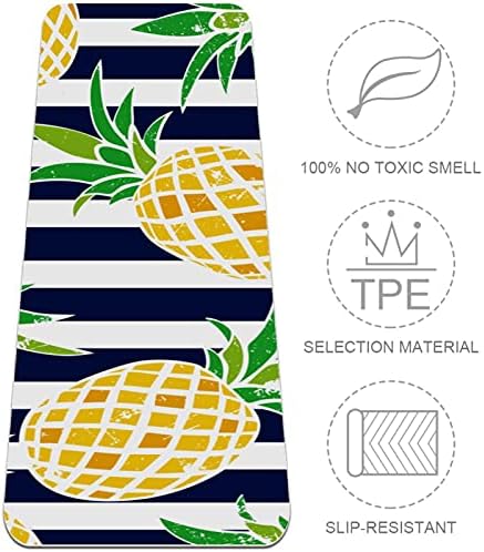 Siebzeh Stripe voće ananas Premium debeli Yoga Mat Eco Friendly gumeni zdravlje & amp; fitnes non Slip Mat