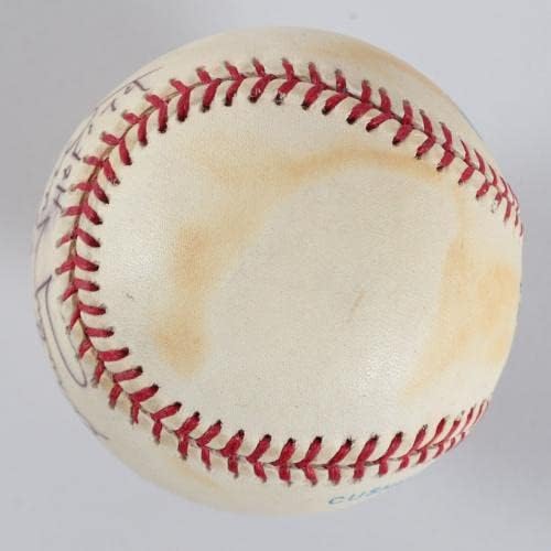 Whitey Ford potpisan bejzbol Yankees - COA - AUTOGREMENA BASEBALLS