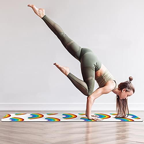 Yoga Mat Rainbow Patterns Design ekološki prihvatljiva podloga za neklizajuće fitnes vježbe za Pilates i