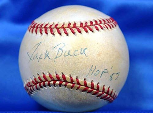Jack Buck Hof 87 JSA CERT Ručna potpisana bajzbol autograma na nacionalnoj ligi - autogramirani bejzbol
