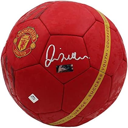 David Beckham potpisao Manchester United Red Adidas Soccer Ball - AUTOGREM Fudbalske loptice