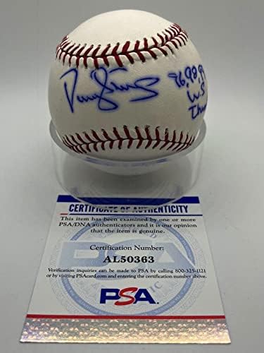 Darryl jagoda 96 98 99 WS Champs Mets potpisan autograph bejzbol PSA DNK * 63 - autogramirani bejzbol