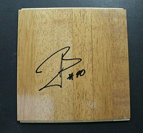 Leandro Barbosa Warriors Spursov autogramirani potpisan 6x6 košarkaški podni pločica JSA - autogramene košarka