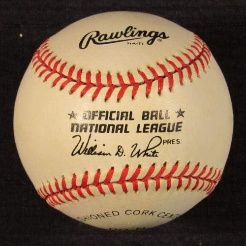 Jerome Walton David Justice potpisao je AUTO Autogram Rawlings Baseball B107 - AUTOGREMENA BASEBALLS