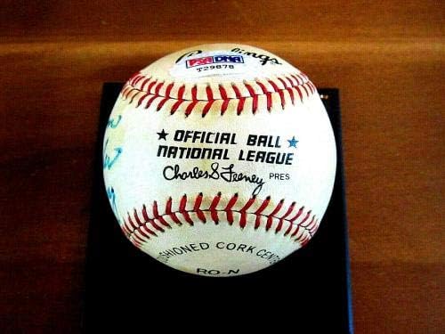 Lefty Gomez 5 x WSC Yankees Hof bejzbol vintage feeney gu'ed bejzbol psa / dna - MLB igra rabljene base