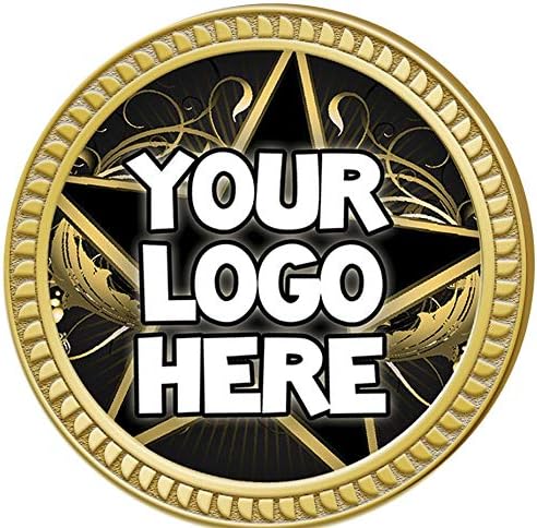 Crown Awards Custom Custom Logo PINS, 1,25 Okrugli prenesite vlastiti PIN logotip, prilagodite sada