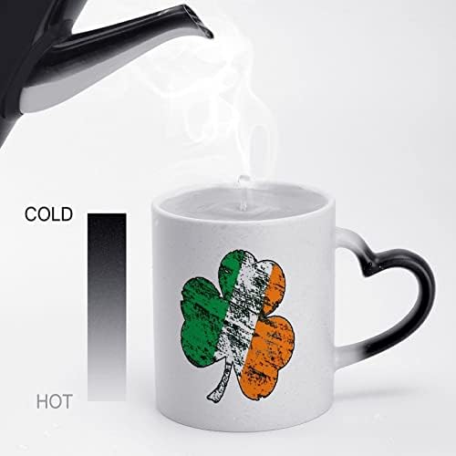 Irski Shamrock šalica za kavu Keramičke čašice za promjenu boje čaša za uredske poklone