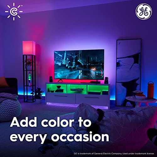 Ge rasvjeta CYNC Smart LED svjetlosna traka, svjetla za promjenu boje, Bluetooth i Wi-Fi svjetla, radi sa