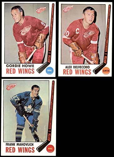 1969-70 TOPPS Detroit Red Wings Team Set Detroit Crvena krila Ex + Crvena krila