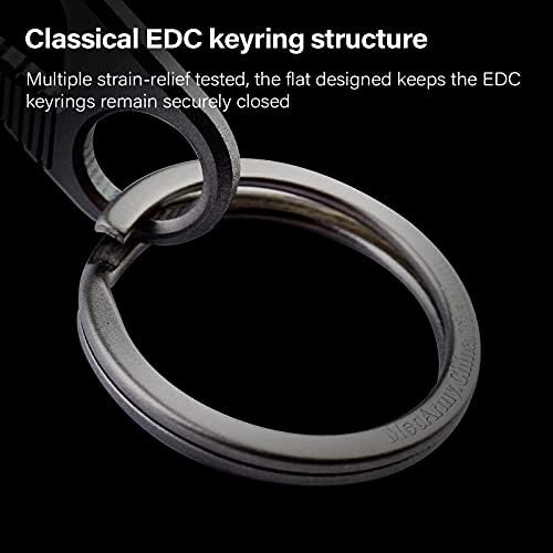 Mecarmy CH4 Titanium privjesak za ključeve, 4pc Key prstenaste prstene za privjesak za prstenje za upotrebu
